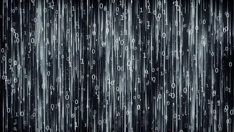 Data Digital Code Dark Background Stock Footage 85271150