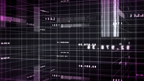 Data digital numbers. Technology background. Motion background from lines. 4K Stock Footage 166473559