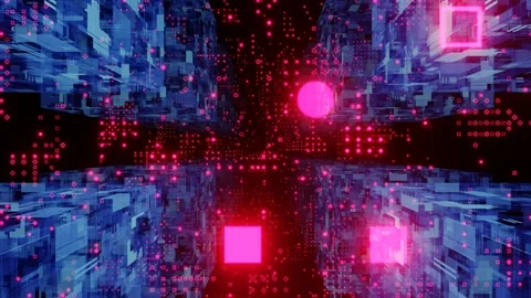 Data digital tunnel. Technology and connection concept. Stock Footage 167326974