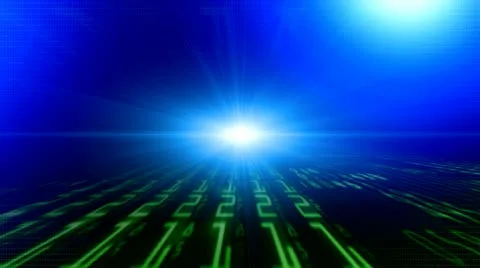 Data Digital Wall 3 Stock Footage 12203691