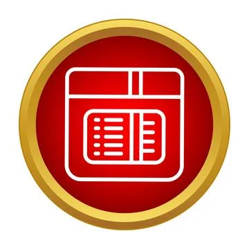 Data document displaying information sign icon Stock Illustration