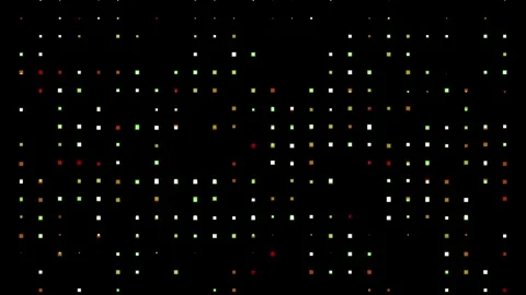 Data dots background. Technology texture pixel data abstract matrix background Stock Footage 262403418