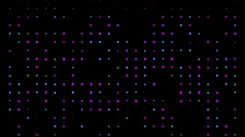 Data dots background. Technology texture pixel data abstract matrix background Stock Footage 263015035