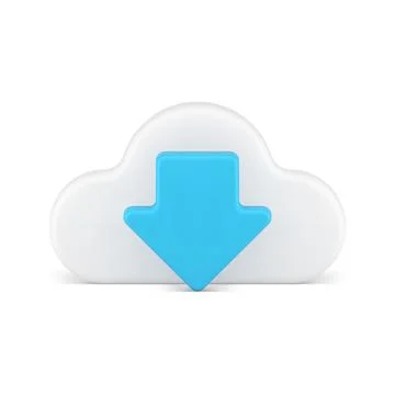 Data download cloud computing server virtual connection information storage 3 Stock Illustration