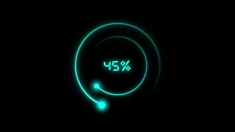 Data download progress bar counters count file retrieval status values up t.. Stock Footage 340998911