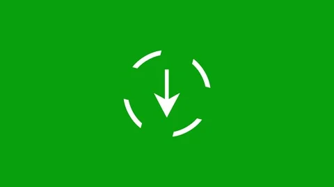 Data downloading symbol motion graphics with green screen background Stock Footage 289214818