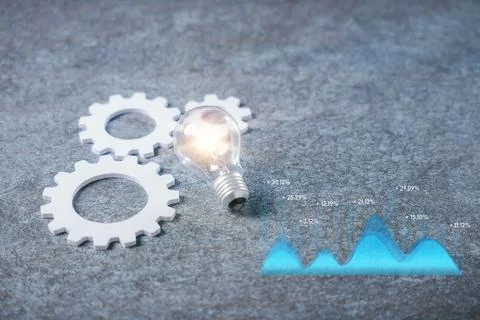 Data driven business marketing strategy concept analytics innovation proces.. Stock Photos
