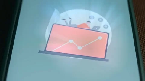 Data driven business model concept, presentation Stock Footage 310053206