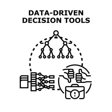 Data driven decision tools for business strategy 库存插图