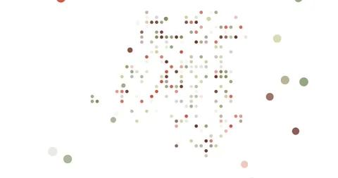 Data Driven Dots Forming Silhouette Shape in Democratic Republic of the Congo An Stock Footage 319481092
