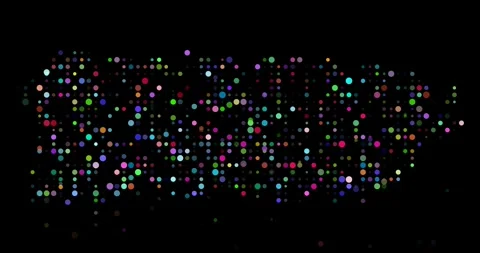 Data Driven Falling Particle Map of Puerto Rico Stock Footage 320466856