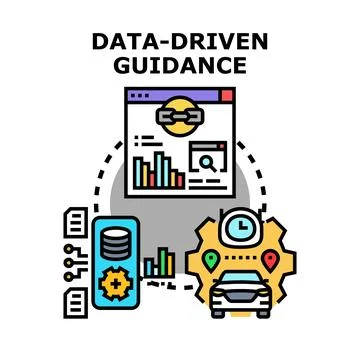 Data driven guidance concept for smart navigation system Stock Illustration