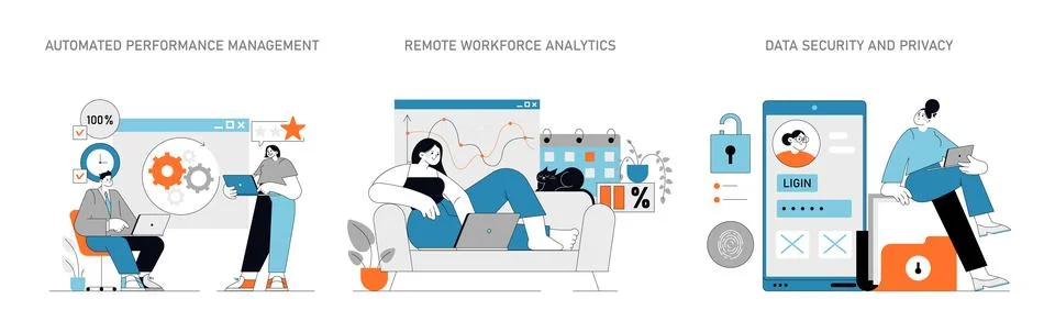 Data-Driven HR Vector illustration Stock Illustration