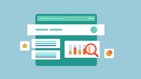 Data driven marketing campaign, Search engine optimization, Website SEO ana.. Stock Footage 336039451