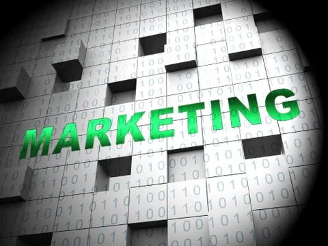 Data Driven Marketing Database Analytics 3d Rendering イラスト素材