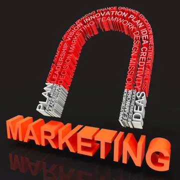 Data Driven Marketing Database Analytics 3d Rendering Stock Illustration