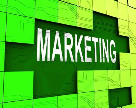 Data Driven Marketing Database Analytics 3d Rendering Illustrazione stock