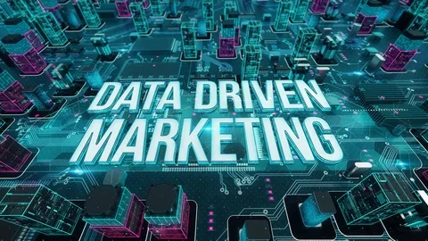 Data Driven Marketing with digital technology concept Stock Footage 104626364