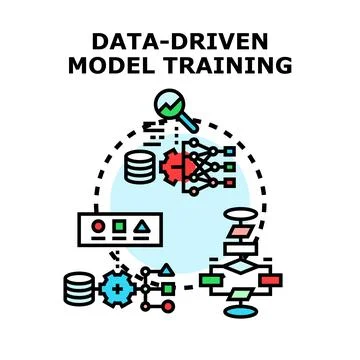 Data driven model training process development optimization イラスト素材