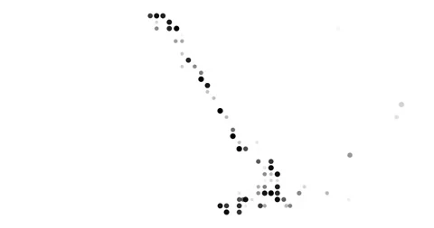 Data Driven Particle Design of the Bahamas Map Stock Footage 319783452