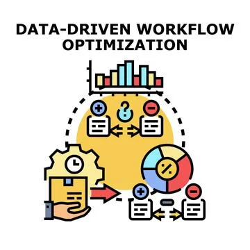 Data driven workflow optimization analysis strategy 库存插图