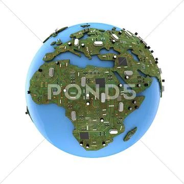 Data Earth Stock Illustration