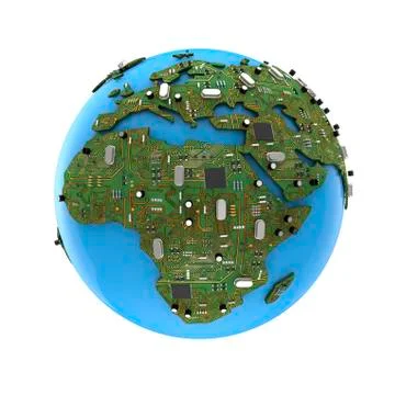 Data Earth Illustrazione stock