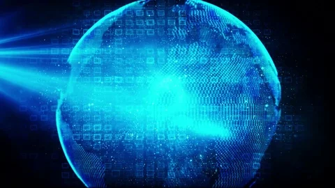 Data earth network Stock Footage 84052613