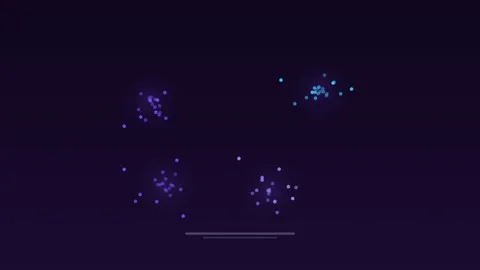 Data embeddings vector space clusters grape concept loop Video stock 342615675