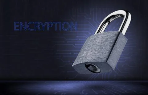 Data encryption concept. Personal data protection. Stock Photos