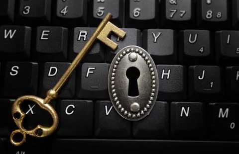 Data encryption concept Stock Photos