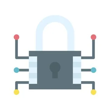 Data Encryption Icon Image. Illustrazione stock