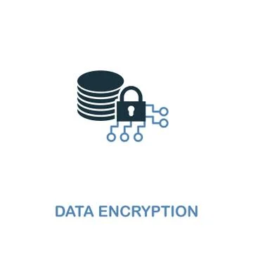 Data Encryption icon in two colors. Premium design from internet security icons Stock Illustration