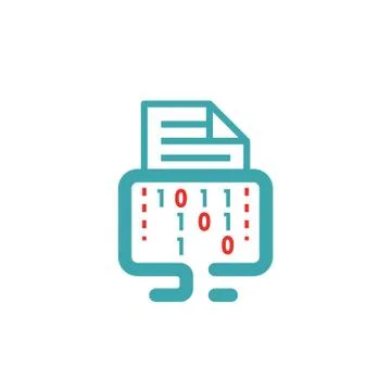 Data encryption icon Vector illustration. Stock Illustration