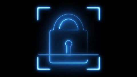 Data encryption privacy locks protect confidential server profile access pa.. Stock Footage 340999133