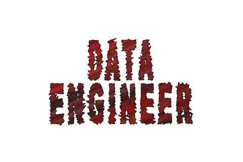 Data engineer, Banner, Poster and Sticker Stock Illustration