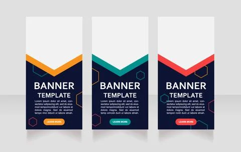Data engineering course web banner design template Stock Illustration