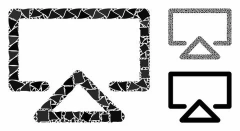 Data entry Composition Icon of Rough Elements 스톡 일러스트