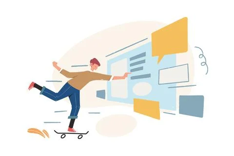 Data Entry Illustration Stock Illustration