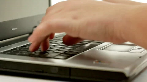 Data entry on a laptop. Version 1.  스톡 동영상 306166