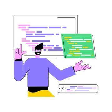 Data entry services abstract concept vector illustration. Stock Illustration