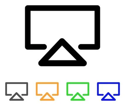Data Entry Stroke Icon Stock Illustration