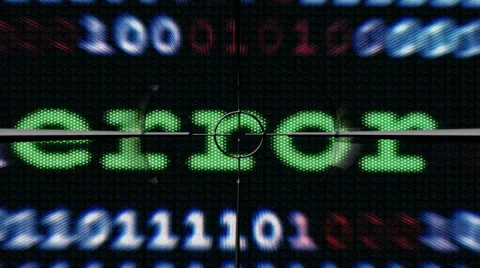 Data error target concept Stock Footage 41665391