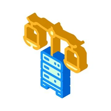 Data ethics and artificial intelligence balance Stock Illustration