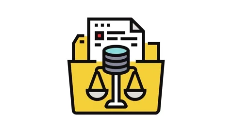 Data ethics ethical ai color icon animation Stock Footage 326116865
