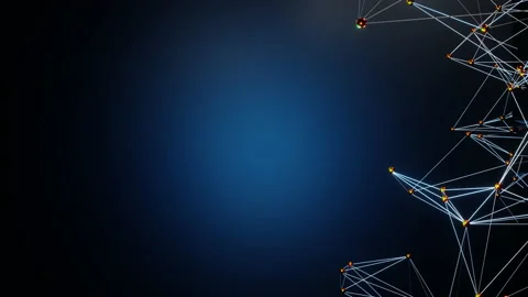 Data evolution and neural network nodes in the cloud Stock Footage 140749417