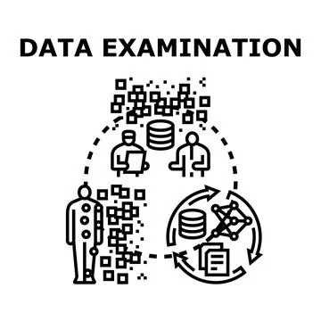 Data examination and analysis process lifecycle Stock-Illustration