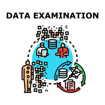 Data examination and analysis process lifecycle Stock-Illustration