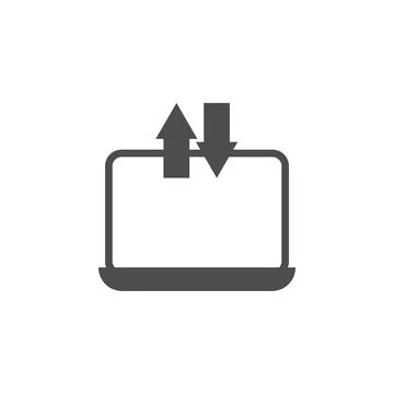 Data exchange from a computer . Element of web icon. Premium quality graphic Stock Illustration