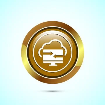 Data exchange icon design illustration, Data transfer sign for apps and web.. Stock Illustration